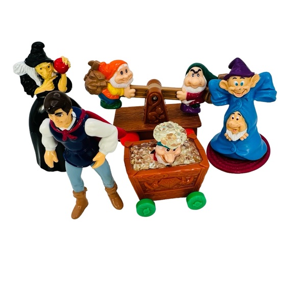 McDonald's Snow White and the Seven Dwarfs Happy Meal Toys 1992 Disney Lot Of 5 - Picture 1 of 10